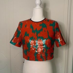 Sequin DVF top